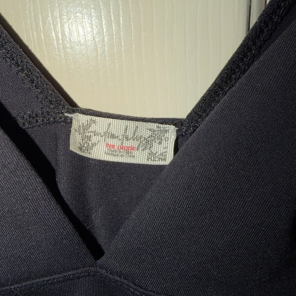 Free People Duo Corset Long Sleeve Cami In Black - Picture 6 of 6